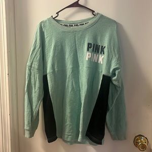 Pink Long sleeve active wear, turquoise and black, size XS in women’s
